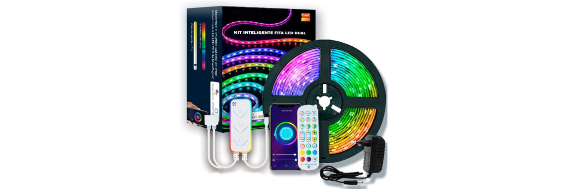 Fita Led Inteligente RGB 5Metros Dual Music 