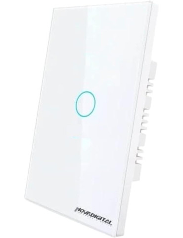 Interruptor Inteligente Touch 1 Botão RF433Mhz Wi-fi Google Alexa