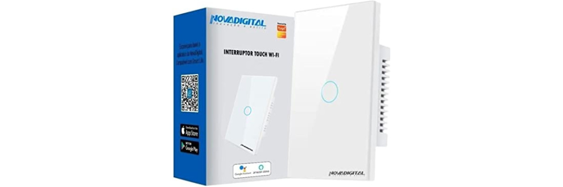 Interruptor Inteligente Touch 1 Botão RF433Mhz